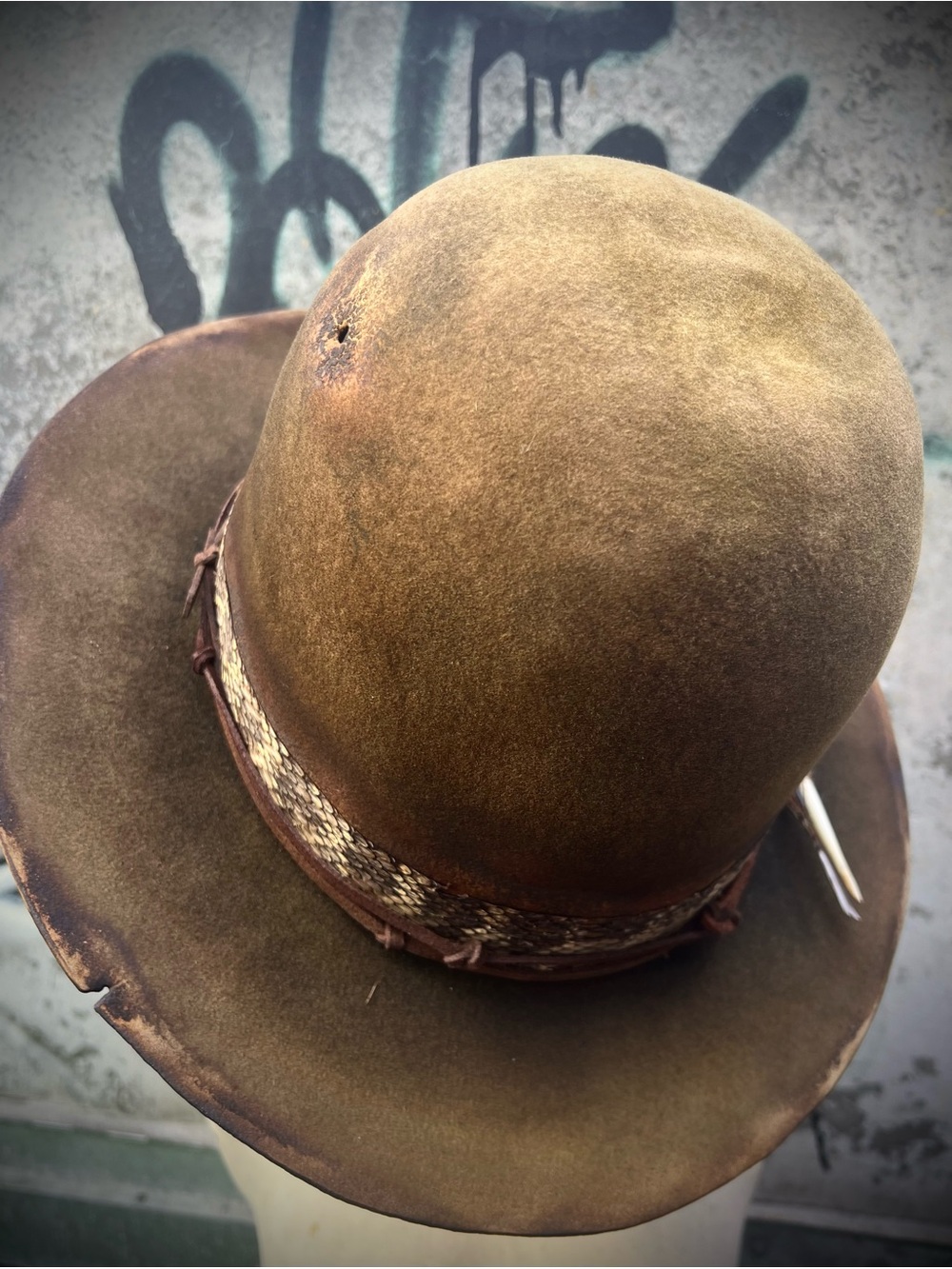 CROSSROADS Custom Unisex Open Crown Hat size 7 1/2 - Picture 12 of 12